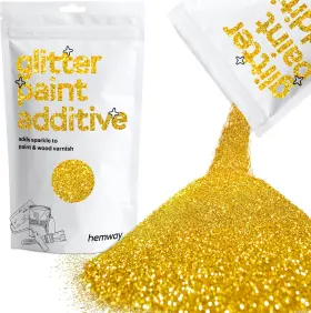 Gpa2 Hemway Gold Glitter Grout Additive 100g / 3.5oz For Acrylic Latex Emulsion/acryl
