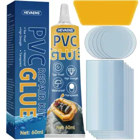 Pvcglue006 Hevaens Air Mattress Patch Kit Waterproof Vinyl Adhesive High Strength Blue