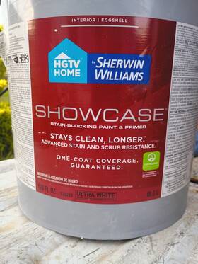 Hgtv Home By Sherwin-williams 935243 Eggshell Paint And Primer Ultra White 5 Gal