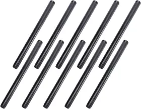 Home Tzh 313092216250 1/2 Inch X12 Black Painted Iron Pipe 10 Pack Threaded Paint Finish