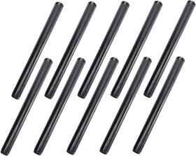 Home Tzh 445037770756 3/4 Inch X 12 Black Painted Iron Pipe 10 Pack Threaded Paint Finish