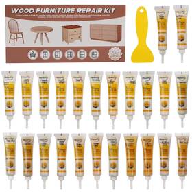 Hosifiy 1mqxfg-hosi2505 Wood Furniture Repair Kit 24 Colors Touch Up Filler Scratch Cr