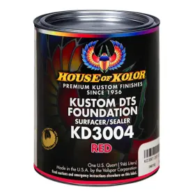 House Of Kolor 806298451728 Dts Foundation Surfacer/sealer-red Quart