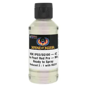 Sg100 House Of Kolor 844825034068 4 Oz. Ice Pearl Red Ip03/sg100 Basecoat
