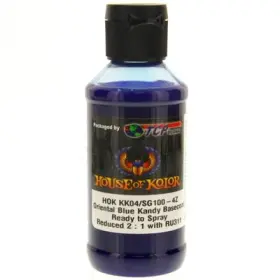 Sg100-sp House Of Kolor Kk04/sg100-sp Oriental Blue Candy Basecoat Pre-blended R-t-s 4-oz Bottle