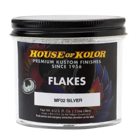 Mf02-c01 House Of Kolor Mf Series Silver Dry Flake 6 Oz