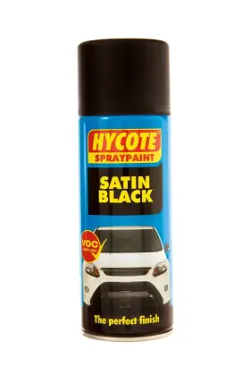 Hycote 000433916447 Fast Drying Aerosol Black Spray Paint For Metal And Rigid Plastic Surfaces