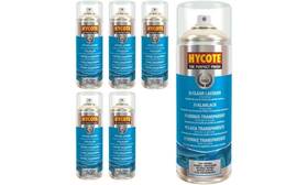 Hycote Xuk0232pk6 Clear Coat Spray Paint Lacquer 13.5 Oz Pack Of 6 High Gloss Protectiv