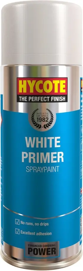 Xuk0302 Hycote Fast Drying Aerosol Car Spray Paint White Primer 13.5 Oz