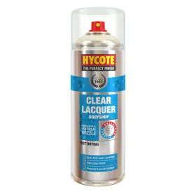Xuk428 Hycote Bodyshop Clear Lacquer Fast Drying Spray Paint 13.5 Oz