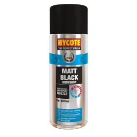 Xuk430 Hycote Bodyshop Fast Drying Aerosol Car Spray Paint Matt Black 13.5 Oz