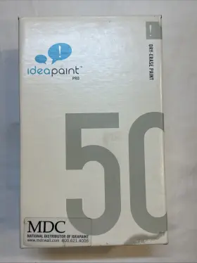 Ideapaint #01000 New Pro Kit Dry Erase Paint White 50 Sq Ft Industrial