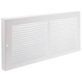 Rg0033 Imperial 14x6 Inch White Steel Vehicle Grille Durable Powder Coat Finish 1 3 Fins