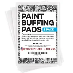 Impresa 850020755141 3 Pack Xl Paint Buffing Pads For Glitter Wall - Made In The Usa