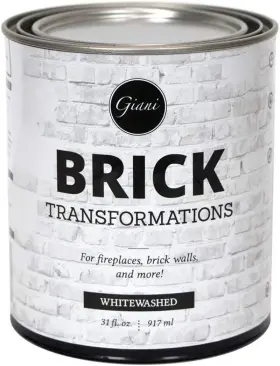 Inc. 313104710745 Brick Transformations Whitewash Paint For Walls And Fireplaces