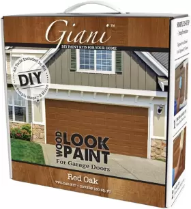Inc. 445026366373 Wood Look Paint Kit For Garage Doors Red Oak