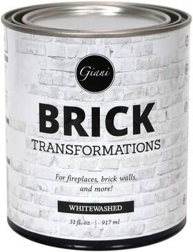 Inc. 711181962994 Brick Transformations Whitewash Paint For Walls And Fireplaces