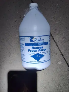 Incstores 712641422270 Rubber Floor Finish And Sealer Top Coating For Wet Glossy Look 1gal New