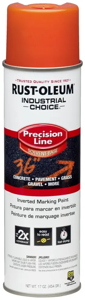 203026 Industrial Choice Rust-oleum 203026-12pk Inverted Solvent-based Marking Spray
