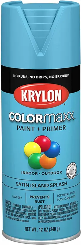 K05565007 Industrial Products Group 5565 Colormaxx Spray Paint And Primer For Indoor/outdoor Use Satin Island