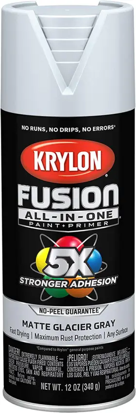 K02757007 Industrial Products Group Fusion All-in-one Adhesive Spray Paint For Indoor/outdoor Use 12 Oz Glacier G