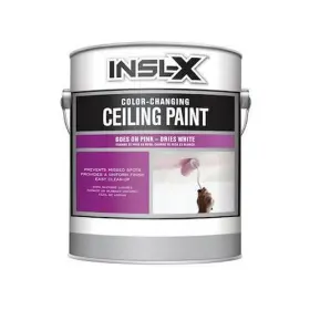 Pc1200099-01 Insl-x By Benjamin Moore Color-changing Acrylic Ceiling Paint Flat White 1 Gallon Pack Of 4