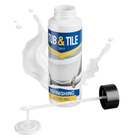 Czq-50g Ironable Tub And Tile Paint 1.8oz High-gloss 1.8 Fl Oz Pack Of 1 White