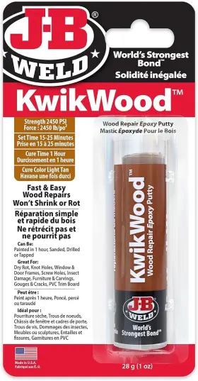 J-b Weld 8257can Kwikwood Wood Repair Epoxy Putty - 1 Oz