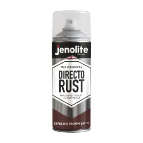 Jenolite 060148421445 Directorust Satin Spray Paint Espresso Brown 400ml 13.52fl Oz Semi-gl