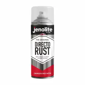 Jenolite 060148421452 Directorust Satin Spray Paint Crimson Red 400ml 13.52fl Oz Semi-gloss