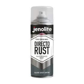 Jenolite 060148421483 Directorust Satin Spray Paint Slate Grey 400ml 13.52fl Oz Semi-gloss