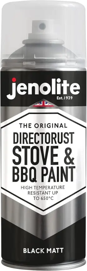 89096 Jenolite Directorust High Heat Spray Paint For 13.5 Ounce Pack Of 1 Black