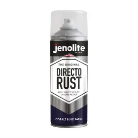 89114 Jenolite Directorust Satin Spray Paint Cobalt Blue 400ml 13.52fl Oz S