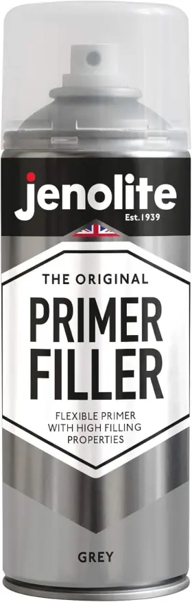 89213 Jenolite Flexible Grey Primer Filler Aerosol Paint For Dents And Scratches - 400ml