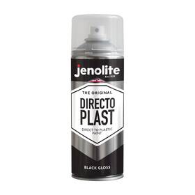 Jenolite 89479 Directoplast Spray Paint For Plastic - Black Gloss Finish Multi-s