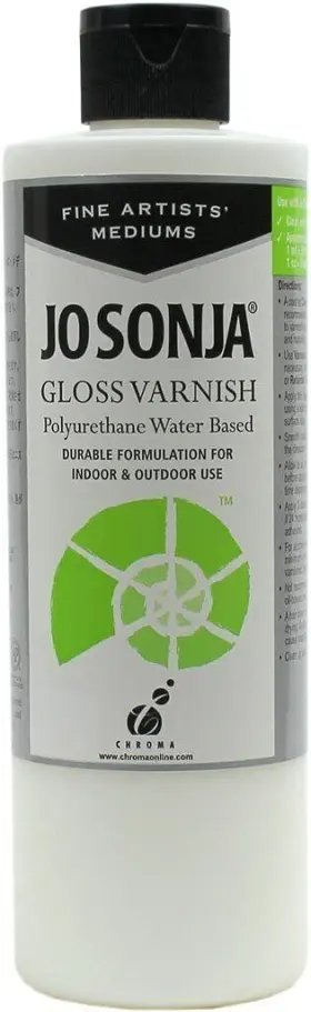 Jo Sonja 092200037511 Polyurethane Varnish Gloss 16oz Bottle