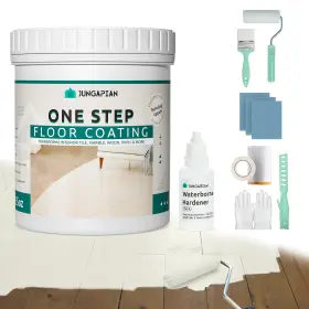 Ju0107cm-1k Jungarian All-in-one Interior Floor Coating Kit Water-based And Low Odor One-step