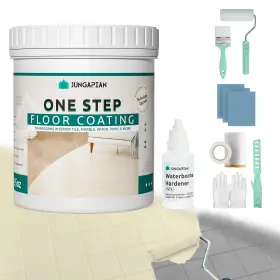 Ju0107il-1k Jungarian All-in-one Interior Floor Coating Kit Water-based And Low Odor One-step