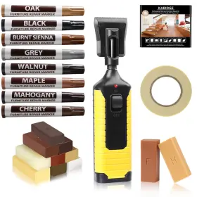 8rmp-001 Karidge Laminate Vinyl Floor Repair Kit With Heat Pen 11 Colors Hardwood Wax W