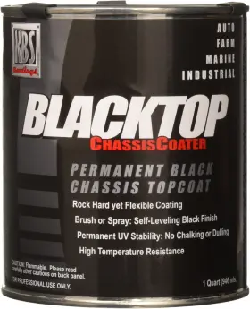 8401 Kbs Coatings 691044216719 Gloss Black Blacktop Chassis Paint - 1 Quart