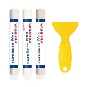 Mcj-dlb-3x01-fil-stik Kenbry Wood Filler Sticks 3 Colors White Wax Fill Stick Color