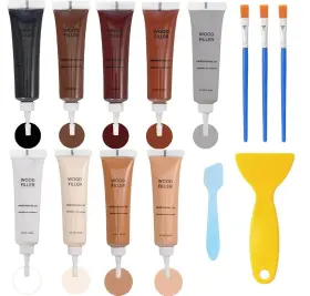 Us-mcj-010-x01 Kenbry Professional Wood Furniture Repair Kit 9-color Scratch And Crack Filler F