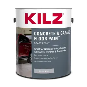 1-part Kilz 051652003420 Epoxy Acrylic Concrete And Garage Floor Paint Interior/exterior S