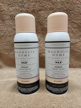 Kilz 051652010787 Lot Of 2 Magnolia Home By Joanna Gaines Chalk Paint. 12 Oz. Color Ella Rose