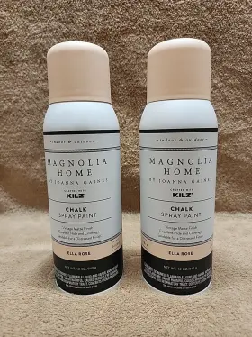 Kilz 051652010787 Lot Of 2 Magnolia Home By Joanna Gaines Chalk Paint. 12 Oz. Color Ella Rose