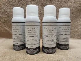 Kilz 051652010824 Lot Of 4 Magnolia Home By Joanna Gaines Chalk Paint. 12 Oz. Cans. Color Clear