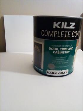 Kilz 051652013443 New Complete Coat Door Trim And Cabinetry Dark Gray 29 Oz. Free Shipping