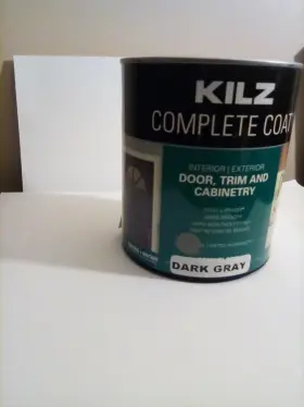 Kilz 051652013443 New Complete Coat Door Trim And Cabinetry Dark Gray 29 Oz. Free Shipping
