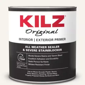 Kilz 445048294258 Original 1 Quart White Oil-based Interior And Exterior Primer Sealer Stain B