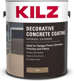 Kilz 691199986208 Decorative Concrete Coating Interior/exterior Slip Resistant Tan 1